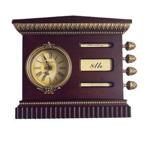 Seth Thomas Authentic Reproduction Clock/ Calendar Scroll Heirloom Collection